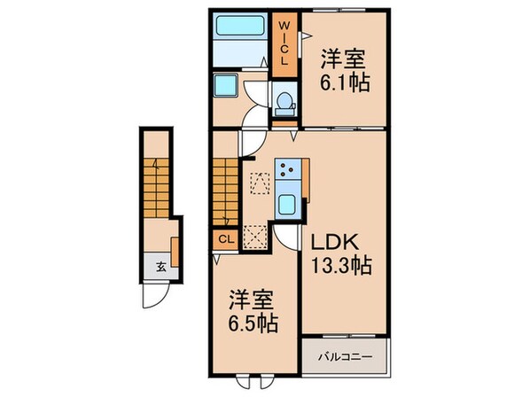 仮）クレアージュ・ウミⅠの物件間取画像